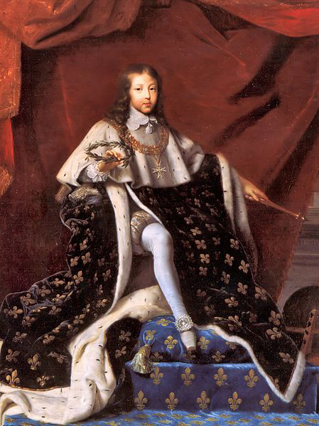 Portrait of Louis XIV, only ten years old, but already king of France